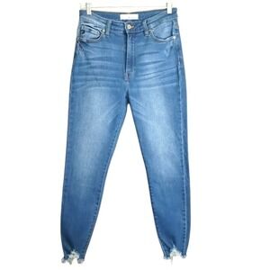 KanCan Women's‎ Denim Jeans High Rise Skinny Blue Distressed Size 9/28